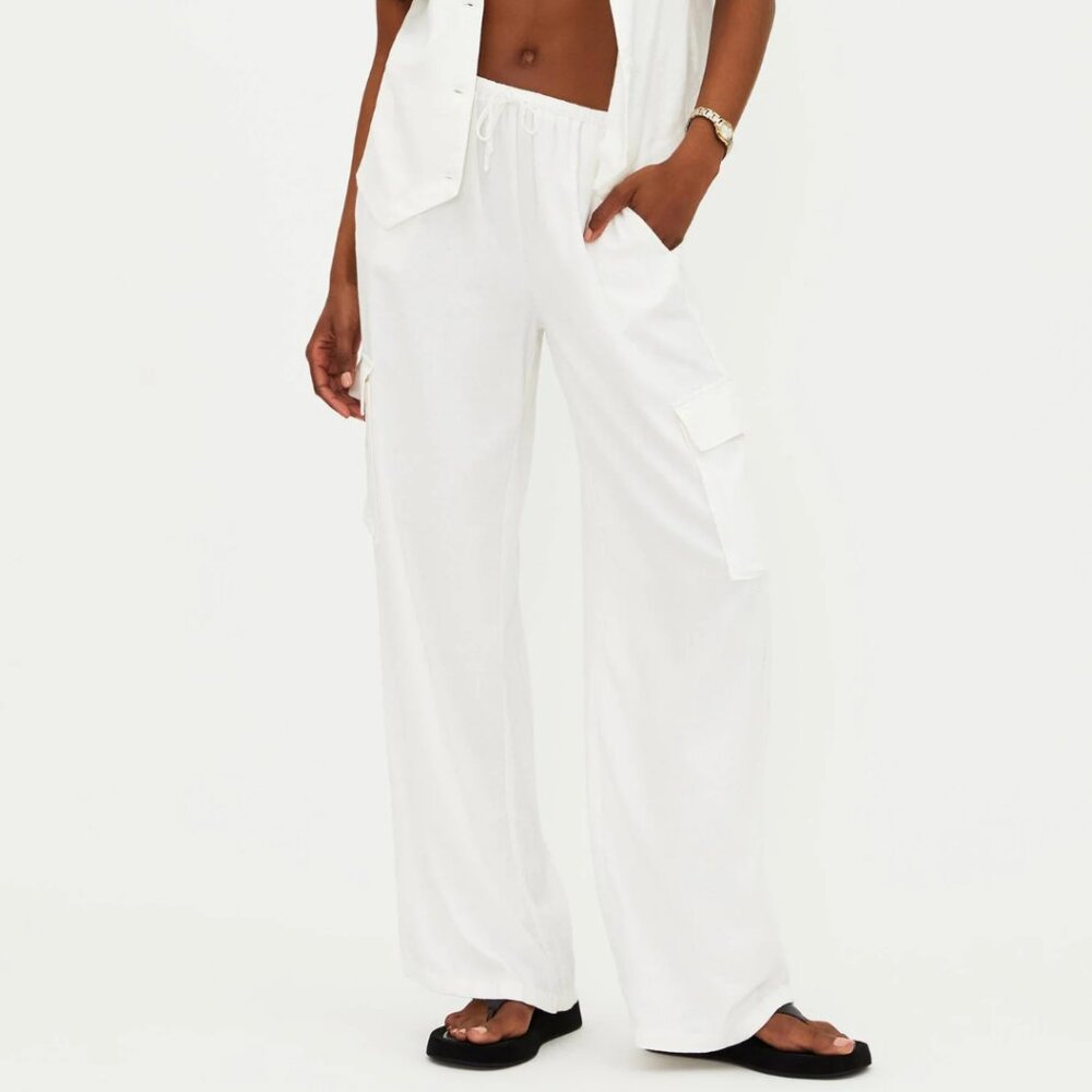 NWT Amara Pant in White Linen